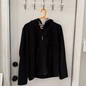 Ann Taylor Black Fleece Hooded Jacket